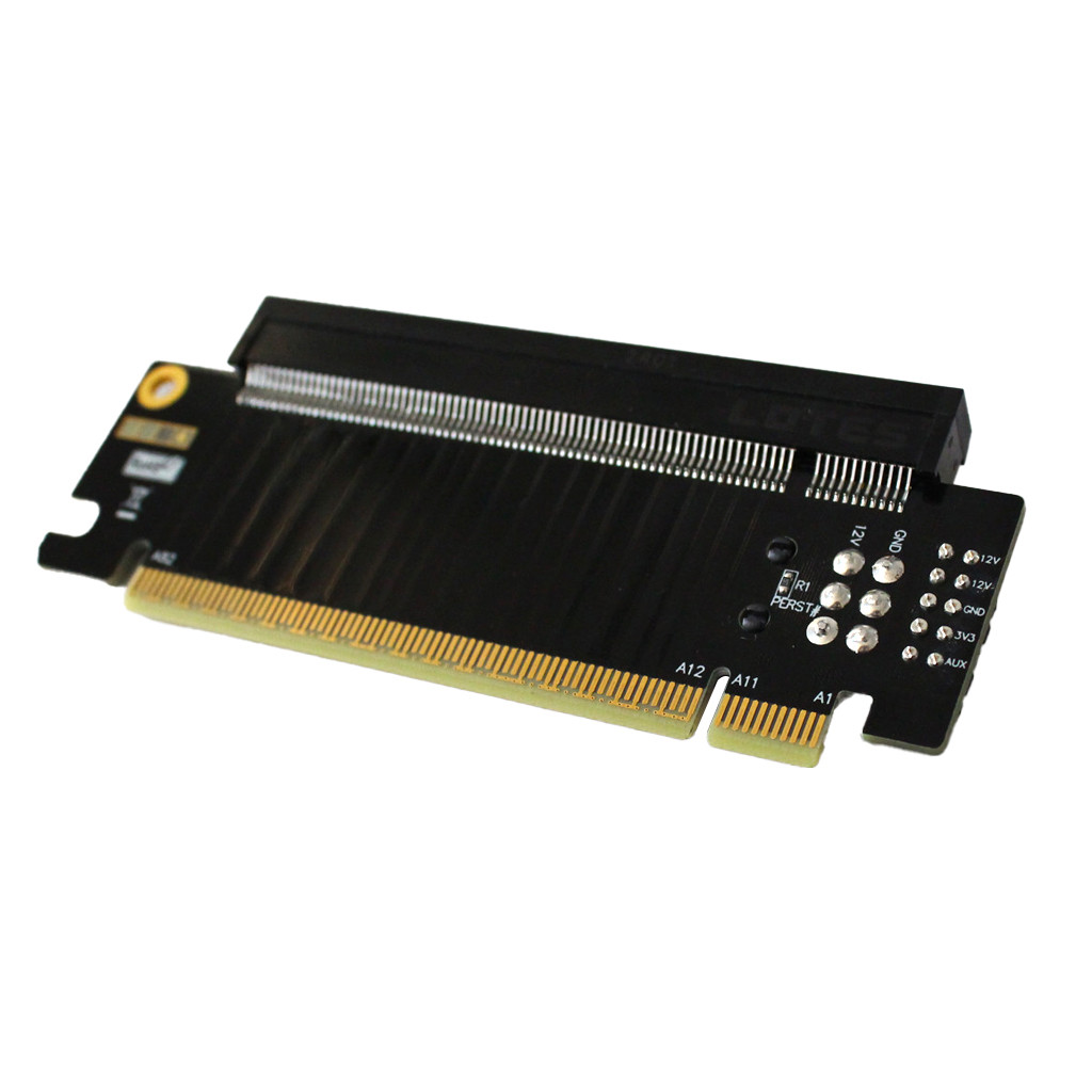 Adt-link PCI-E x16 Nửa Chiều Cao Đến Chiều Cao Mở Rộng Nâng Thẻ PCIE 5.0 x16 Kiểm Tra Adapter Thẻ Bảo Vệ