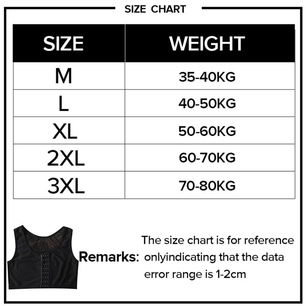 VVDZA Áo Liền Quần Vest Shaper Phẳng Ngực cho Đồng Tính Nữ và Tomboy, Chất Kết Dính, Kích Cỡ từ M đến 3XL