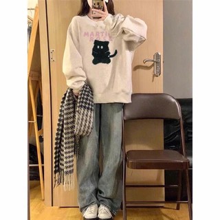 Áo Sweater Martina Rose, Áo Nỉ Thu Đông Bo Xịn |Xò Form Rộng