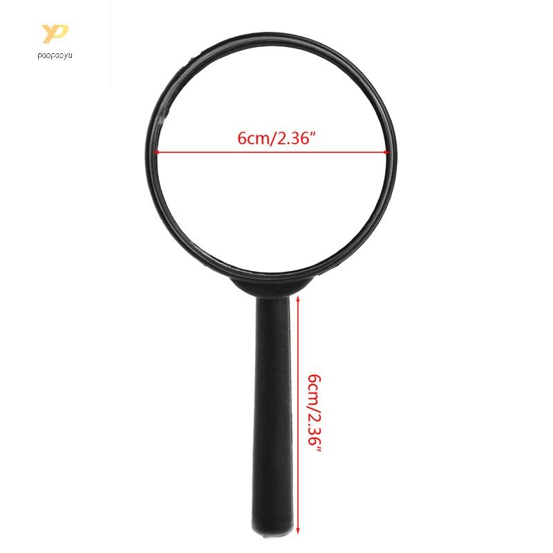 Kính lúp PPY 60mm Cầm tay Kính lúp 2X Kính đọc sách Ống kính Tay nghề tinh tế để kiểm tra Trang sức Kiểm tra