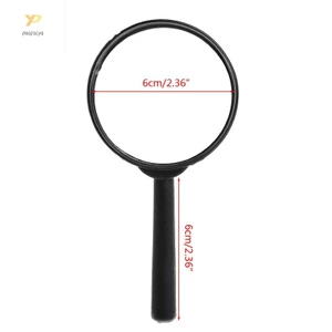 Kính lúp PPY 60mm Cầm tay Kính lúp 2X Kính đọc sách Ống kính Tay nghề tinh tế để kiểm tra Trang sức Kiểm tra