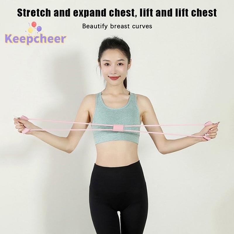 [Keepcheer] Dây kháng lực Phụ kiện tập thể dục Yoga Dây kéo cao su Thiết bị tập thể dục và tập thể dục dành cho nữ Tập thể dục cổ co giãn [Mới]