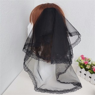 Marset Ruy Băng Ren Nơ Mũ Có Veil Và Kẹp Tóc Dark Series Người Giúp Việc Trang Trí Tóc