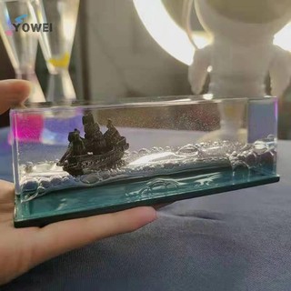 Yowei Titanic Bàn Du Lịch Tàu Chất Lỏng Trôi Chai Để Bàn Thu Nhỏ Trang Trí Nhà Thuyền VN