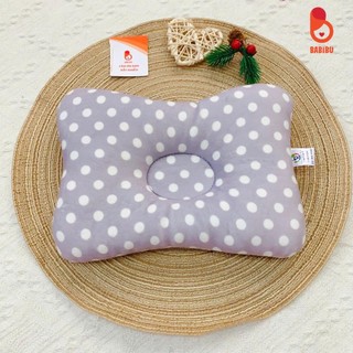 Gối lõm chống bẹp đầu cho bé từ 0-6 tháng chất liệu nhung mềm mịn