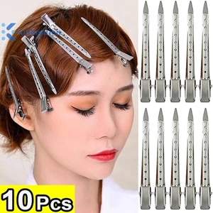 Kudosation 10 Chiếc Kẹp Tóc Kim Loại Để Tạo Kiểu Phần Salon Kẹp Tóc Kẹp Tóc Rễ Lông Tơ DIY Kẹp Dụng Cụ Phụ Kiện Tóc