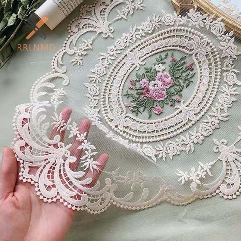 Rrlnmd Bàn Ăn Khăn Trải Bàn Thêu Vải Thanh Lịch Khăn Trải Bàn Cà Phê Đế Lót Ly MỚI