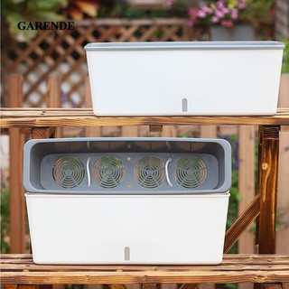 Garande Hộp Cửa Sổ Chậu Cây Đa Năng Tự Tưới Cây Hộp Đựng Hình Chữ Nhật Trồng Cho Trong Nhà Ngoài Trời Sân hiên Bên Ngoài Cửa Sổ