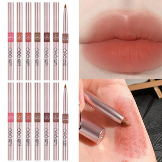 Thời Trang 6 Màu Xoay Matte Lip Liner Son Môi Bút Son Bóng Bước Môi Dài Bút Lót Môi