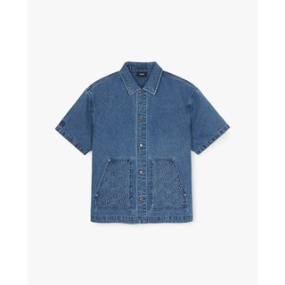 MLB - Áo sơ mi denim unisex Diamond Monogram Embargo_3ADRM0653-50INS