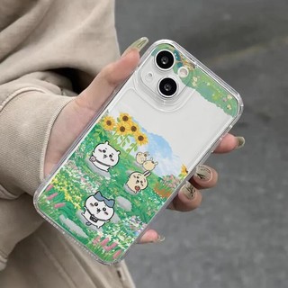 Vỏ Điện Thoại Chiikawa Dễ Thương Cho IPhone 16 14 15 Pro Max X XS XR 16E Vỏ Trong Suốt Dễ Thương Vintage Đơn Giản INS Bảo Vệ Ống Kính Vỏ Bảo Vệ Camera