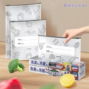 Wanyedi 10 túi/túi đựng thực phẩm an toàn tủ đông, tái sử dụng, lá nhôm giữ tươi, dùng cho nhà bếp