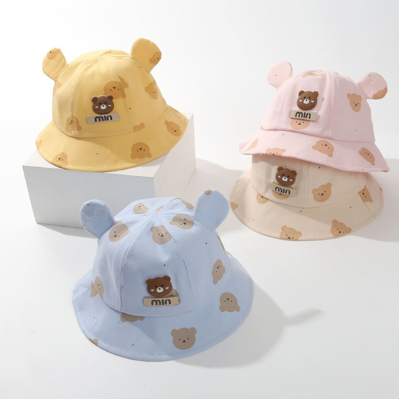 Bé Cotton Mũ Chống Nắng Mới Ngoài Trời,chất liệu cotton đẹp，cho bé từ 1-5 tuổi xinh xắn