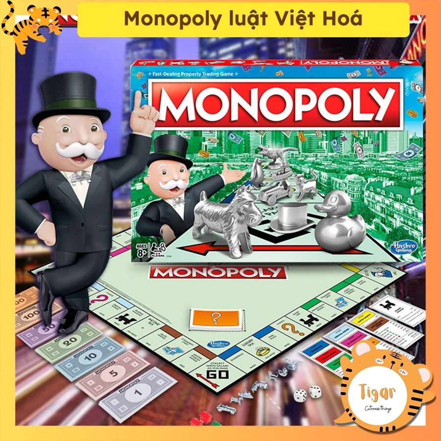 [Việt Hóa] Boardgame Monopoly Trò chơi cờ tỷ phú