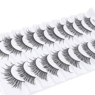 AFTEROF 10 Cặp Lông Mi Giả, Full Strip Handmade Faux Mink Lash, Vẻ Đẹp Natrual Dài Tàn Ác Không Lông Mi Giả Nối Mi Mắt