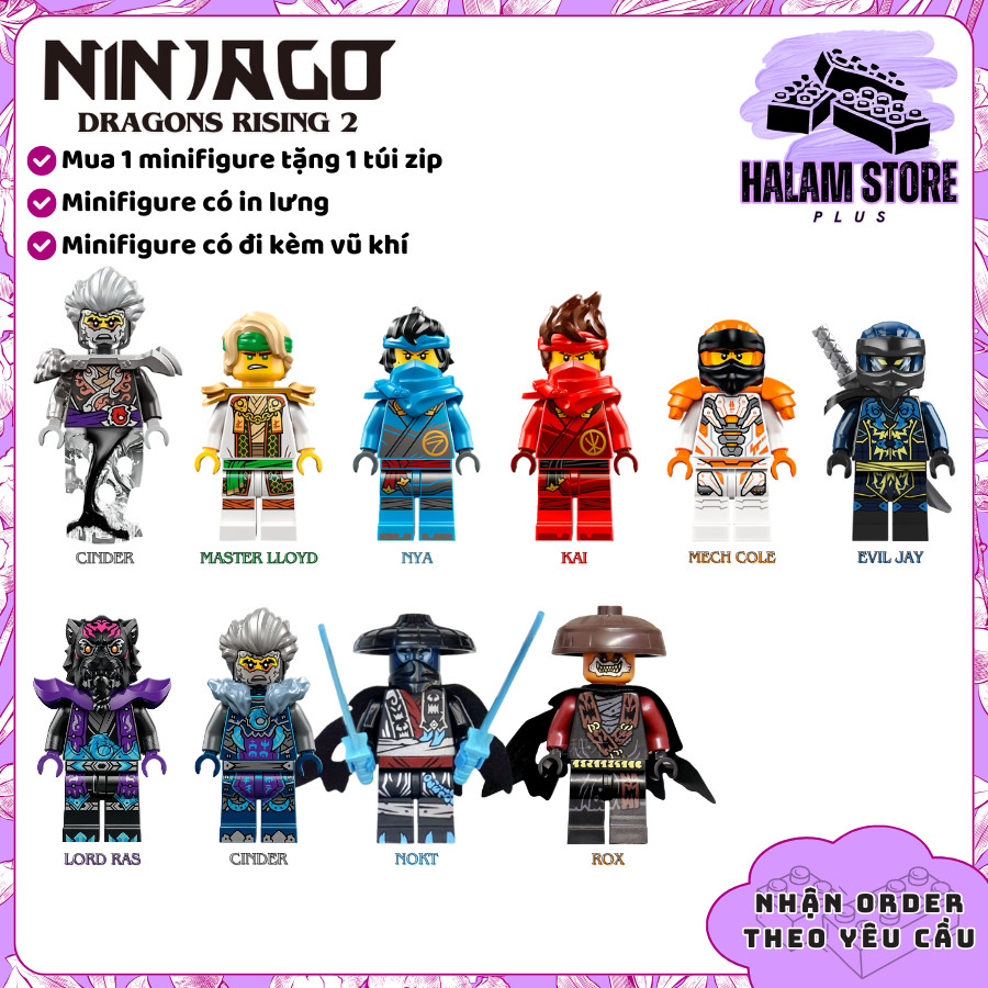 Đồ chơi lắp ráp minifigures Ninjago Dragons Rising 2 - Mô hình nhân vật ...