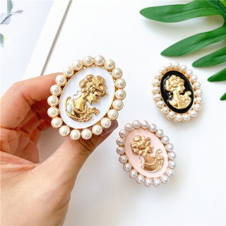 Hoạt Hình Ngọc Trai Retro Tròn Chắc Chắn Mặt Sau Dán Màu Trơn Griptok Giá Đỡ Điện Thoại P4
