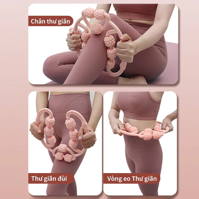 Con Lăn Massage Đa Năng,bắp tay giúp thư giãn cơ bắp đa năng tiện lợi,Con Lăn Vòng Chân Máy