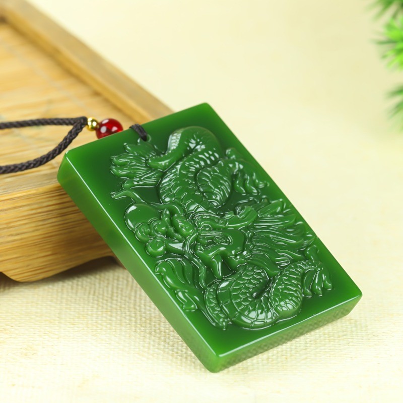 Vòng cổ mặt dây chuyền thương hiệu rồng nam Phù hợp với quà tặng gấp đôi thời trang