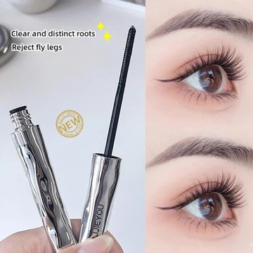 Ống Thép Mascara Bàn Chải Nhỏ Mascara Dài Dày Uốn Chống Thấm Nước Lâu Dài Mascara