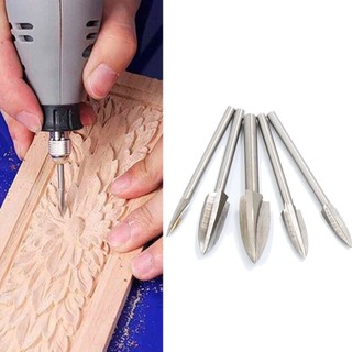 [Fuxin] 5 Cái / bộ Khắc Gỗ Và Khắc Mũi Khoan Phay Dụng Cụ Khắc Rễ