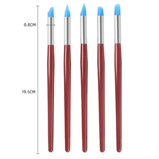5 Chiếc Nha Khoa Nhựa Định Hình Bút Silicon Đất Sét Điêu Khắc Dụng Cụ Bàn Chải Mô Hình Chấm Móng Tay Nghệ Thuật Gốm Đất Sét Dụng Cụ DIY Khắc Điêu Khắc Dụng Cụ Điêu Khắc