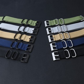 Phần cứng bạc / đen- NATO Nylon Dây đeo đồng hồ Vòng đeo tay 20mm 22mm Dây đeo đồng hồ cho nam nữ Dây đeo đồng hồ thay thế