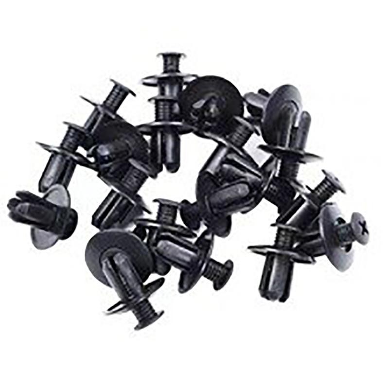 TMOY 50 / 100 Chiếc 8 Mm Nhựa Đinh Tán Dây Vít Ô Tô Ốp Lưng Đen Đinh Tán Ô Tô Dây Kẹp Cho TRX680 TRX650 TCVN