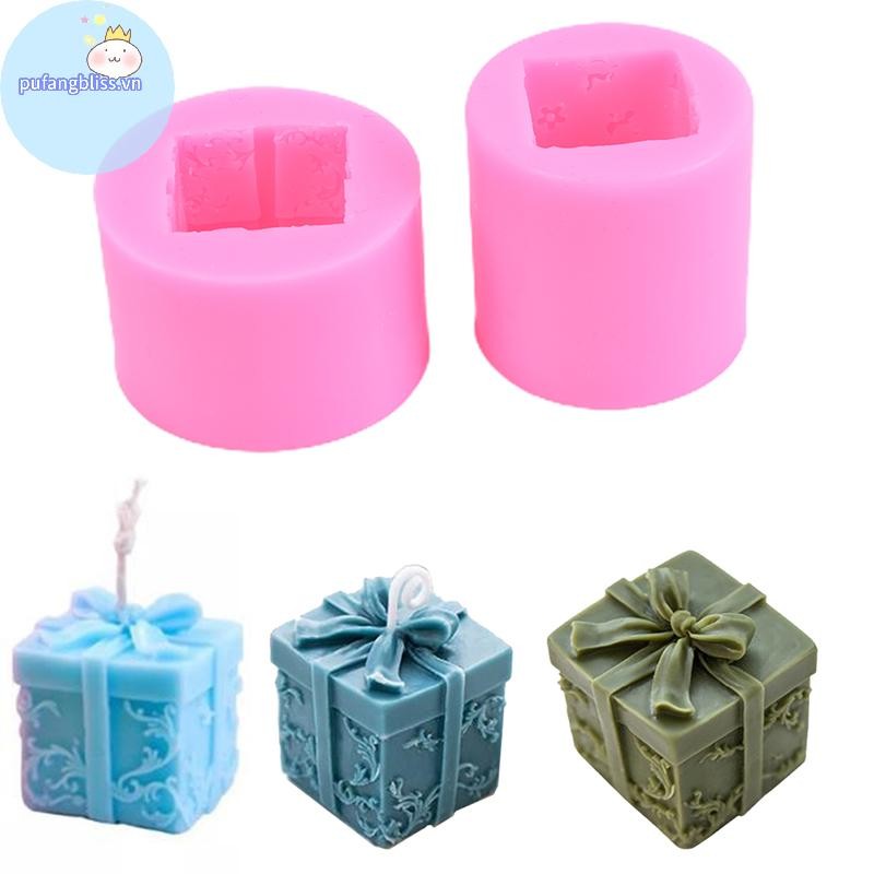 Pufangbliss DIY Khuôn Xà Phòng Handmade Khuôn Quà Tặng Giáng Sinh Khuôn Silicon VN