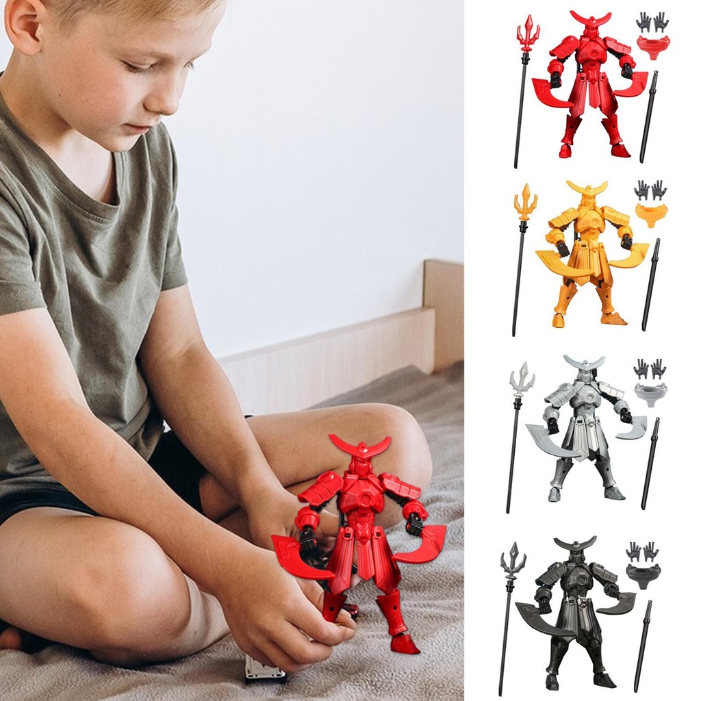 Dummy 13 Nhân Vật Hành Động 3D In Đồ Chơi May Mắn 13 Nhân Vật Hành Động Đa Khớp Di Động Robot Quà Tặng saixit2vn