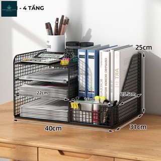 Kệ Sách Để Bàn Nhiều Ngăn, Giải Pháp Tài Liệu Văn Phòng Cao Cấp, Dụng Cụ Học Tập Đứng Đẹp.