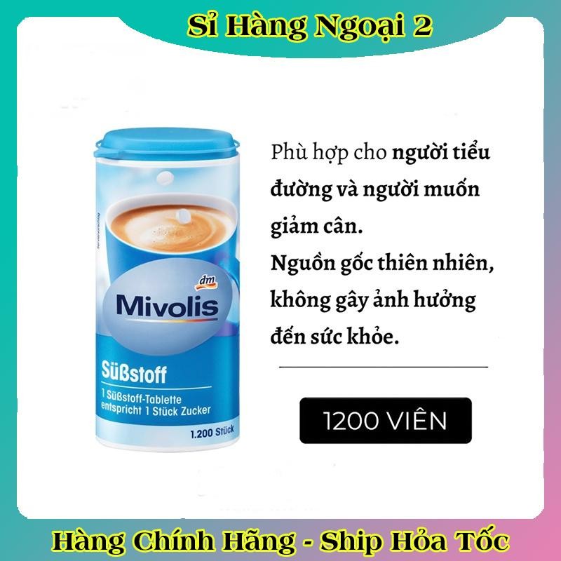 [Date mới] ĐƯỜNG ĂN KIÊNG MIVOLIS CHO KETO, DAS TIỂU ĐƯỜNG HỘP 1200 VIÊN (HÀNG AIR ĐỨC)