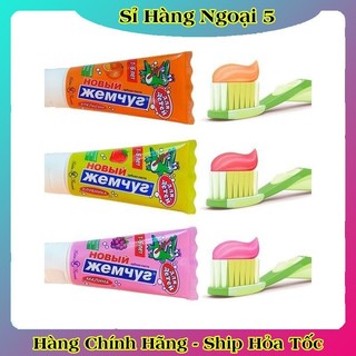 [DATE MỚI] Kem đánh răng trẻ em Nga 1-6 tuổi Nevcos/New Pearl tuýp 50ml