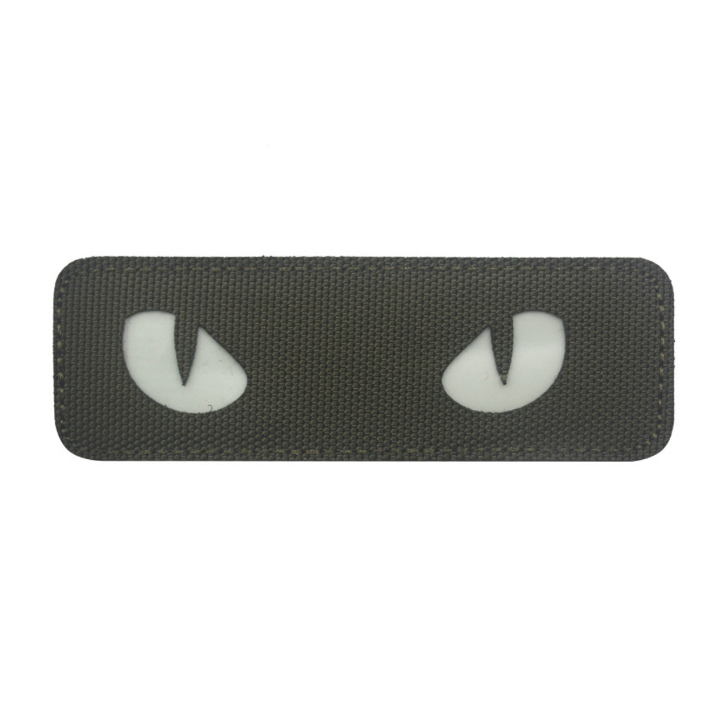 Patch_velcro mắt mèo dạ quang_chiến thuật_dã ngoại _retro
