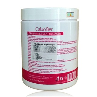 Dầu hấp ủ tóc siêu mượt collagen Caluo.Ber Hair Spa Treatment 1500ml [ TN ]