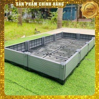 Chậu lắp ghép nhựa HDPE/PP 200x100x23cm: Thẩm mỹ, bền bỉ, dễ lắp đặt, phù hợp mọi cây trồng đô thị