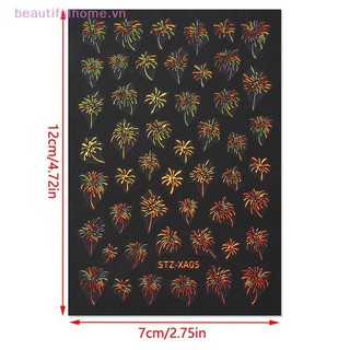[Beautifulhome] Miếng Dán Móng Tay Flash Nhiều Màu Trang Trí Lập Thể Tự Dính Móng Tay Salon Phụ Kiện Móng Tay DIY [Làm Đẹp]