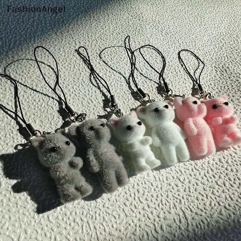FashionAngel Hoạt Hình Đổ Xô Mặt Dây Điện Thoại Dây Buộc Gấu Dễ Thương Búp Bê Dây Đeo Điện Thoại Di Động Móc Khóa Cho Bé Gái Dây Điện Thoại Di Động Phụ Kiện VN