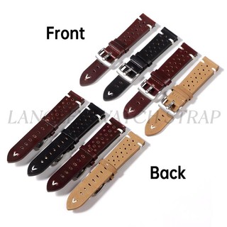 Vintage Sáp Dầu Geunine Da Dây Đeo Đồng Hồ 20mm 22mm Da Bò Dây Đeo Đồng Hồ Nam Nữ Cổ Điển Retro Phát Hành Nhanh Dây Đeo Đồng Hồ Vòng Tay Xốp Cổ Tay Đen Nâu