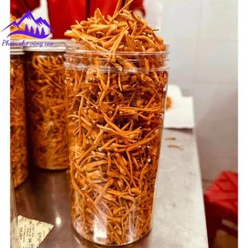 Nấm đông trùng hạ thảo sấy khô thăng hoa sợi gãy (50g) Huy Cương. Đông trùng hạ thảo ngâm rượu, mật ong, pha trà