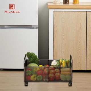 Giỏ Trái Cây Có Bánh Xe Đa Năng Dây Sắt Giỏ Đựng Thức Ăn Tiện Ích Nhà Bếp Tổ Chức Cho Phòng Ngủ Nhà RV Ký Túc Xá Nhà Bếp