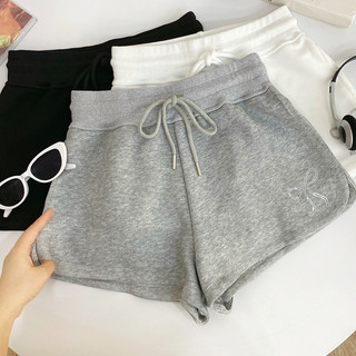 Quần short nơ co giãn giải trí dành cho nữ mùa hè mới 2025