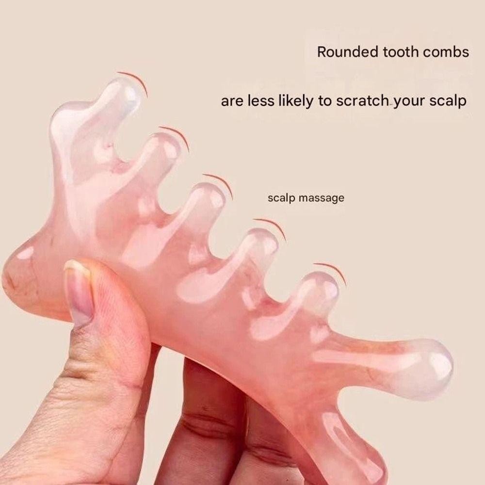 SNUGHOUSE Đầu Kinh Tuyến Lược, Lược Massage Đầu Cạo 4 Trong 1, Dụng Cụ Mát Xa Mặt Kéo Cơ Đa Năng