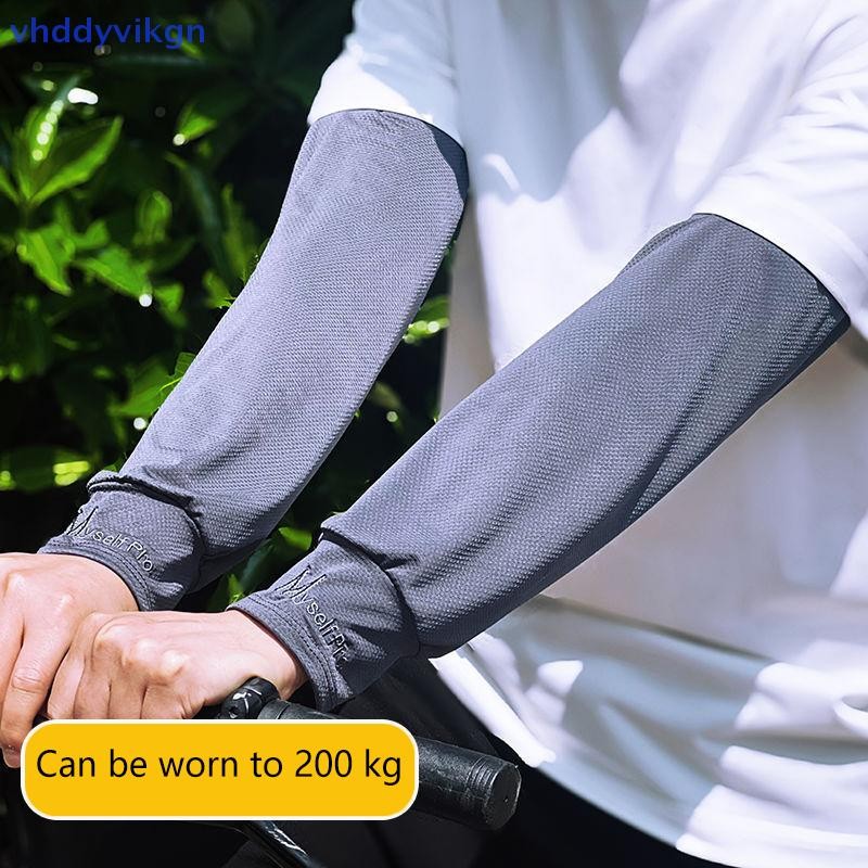 Vhdd Ice Silk Tay Nữ Mùa Hè Chống Nắng Nam Câu Cá Đi Xe Đạp Thoáng Khí Hai Cánh Găng Tay Chống Trơn Trượt Cánh Tay Ấm Tay Lái Xe VN