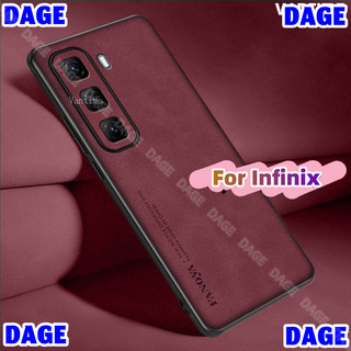 COD cho Infinix Hot 50 Pro / Pro + Plus 4G Bao da PU Vỏ ống kính Matte Slim Back Vỏ chống sốc DAGE HOT 70 60 Pro + 60i 50i Smart 9