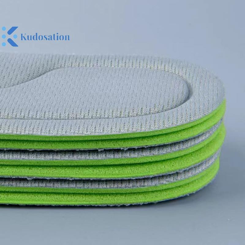 Kudosation 2 Chân Chỉnh Hình Đế Giày Chạy Mềm Nhớ Bọt Đế Cho Giày Nam Nữ Khử Mùi Thấm Hút-Áo Massage Thể Thao Đế