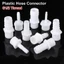 FANIELLAPOWELL 1 / 10 Đầu nối ống, Phụ kiện đường ống 4 / 6 / 8 / 10 / 12 / 14 / 16 / 18 / 20mm Khớp nối ống, Hệ thống tưới nhỏ giọt ID bền bỉ Nhựa 1 / 2 Inch cho Barb
