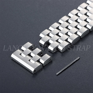 Dây đeo đồng hồ bằng thép không gỉ nguyên khối cao cấp 18mm 20mm 22mm 24mm Dây đeo đồng hồ cho SEIKO 5 Diver Classic 5 hạt Dây đeo cổ tay Chủ tịch Dây đeo đồng hồ có khóa gấp Vòng đeo tay nam nữ