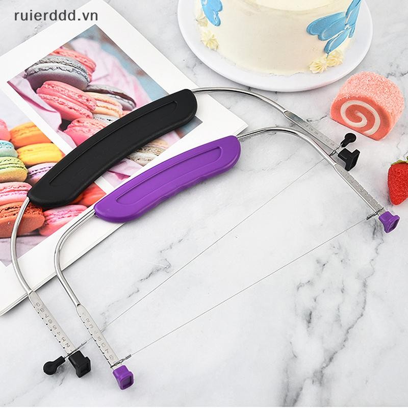 # ruierddd # Máy thái bánh mì Máy thái bánh bằng thép không gỉ có thể điều chỉnh Phụ kiện nhà bếp Máy tạo lớp bánh đơn Máy nướng Dụng cụ cắt bánh ngọt.