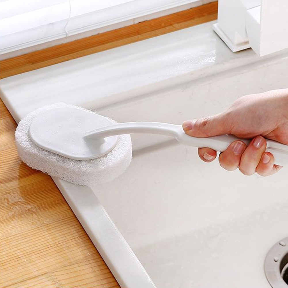 Ảnh Aubess [Quà tặng] Cọ rửa tường nhà tắm cán dài Cọ rửa sàn nhà tắm 2